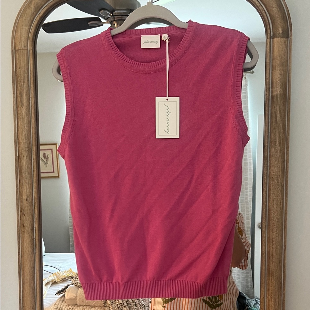 Julia Amory Pink Sleeveless Top